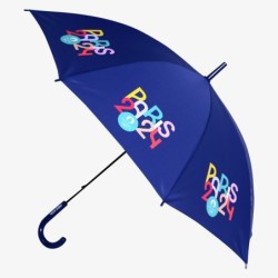 Parapluie canne manuelle bleu - Collection City & Year Paris 2024