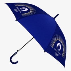 Parapluie canne semi-auto bleu - Paris 2024