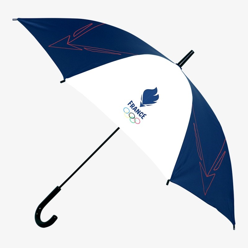 Parapluie canne manuelle bleu et blanc - Equipe de France