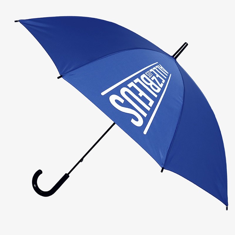 Parapluie canne manuelle bleu - Allez les bleus