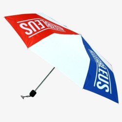 Parapluie pliant manuelle tricolore - Allez les bleus