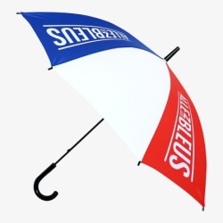 Parapluie canne manuelle tricolore - Allez les bleus