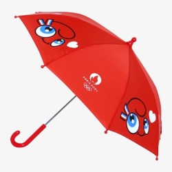 Parapluie canne manuelle rouge - Les Mascottes