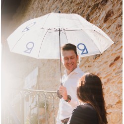 Parapluie manuel canne transparent - Rodier