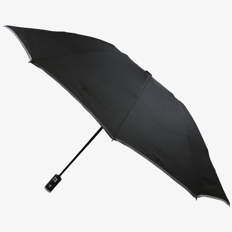 Parapluie noir avec Lampe led intégrée à la poignée