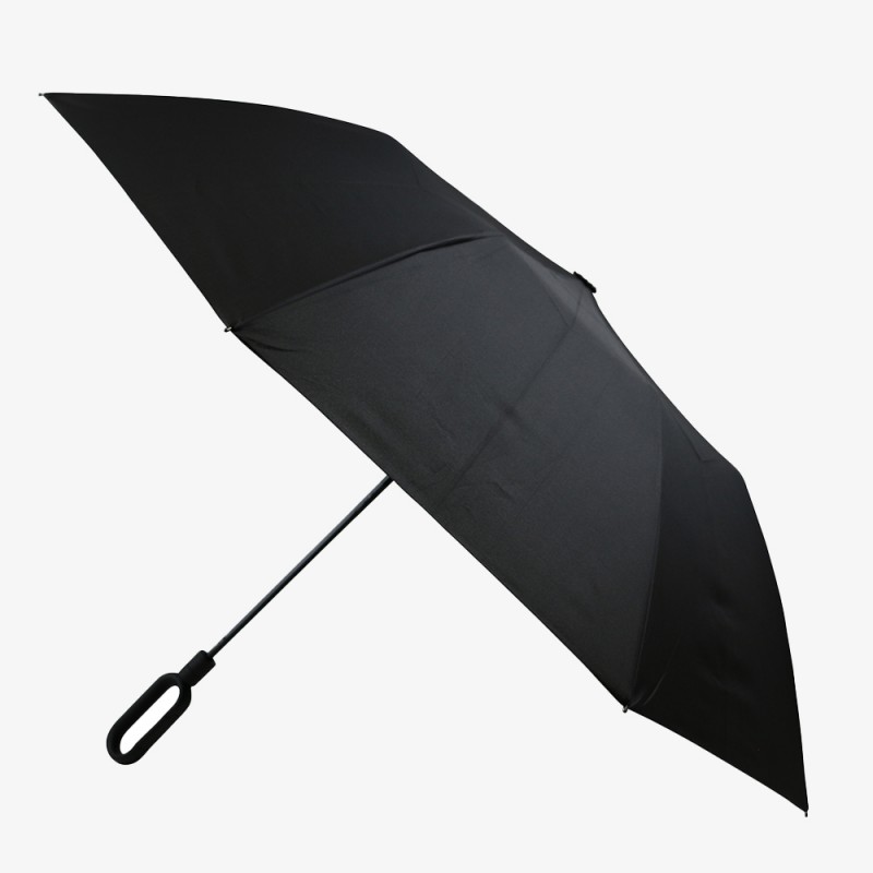 Parapluie Tom Smith noir avec poignée mousqueton
