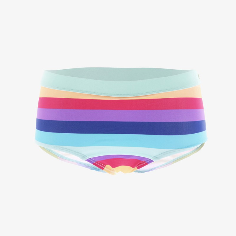 Culotte de maillot de bain Longboard© rayures multicolores