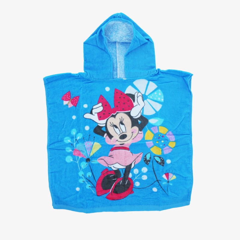 Poncho de bain à capuche en coton Minnie Disney