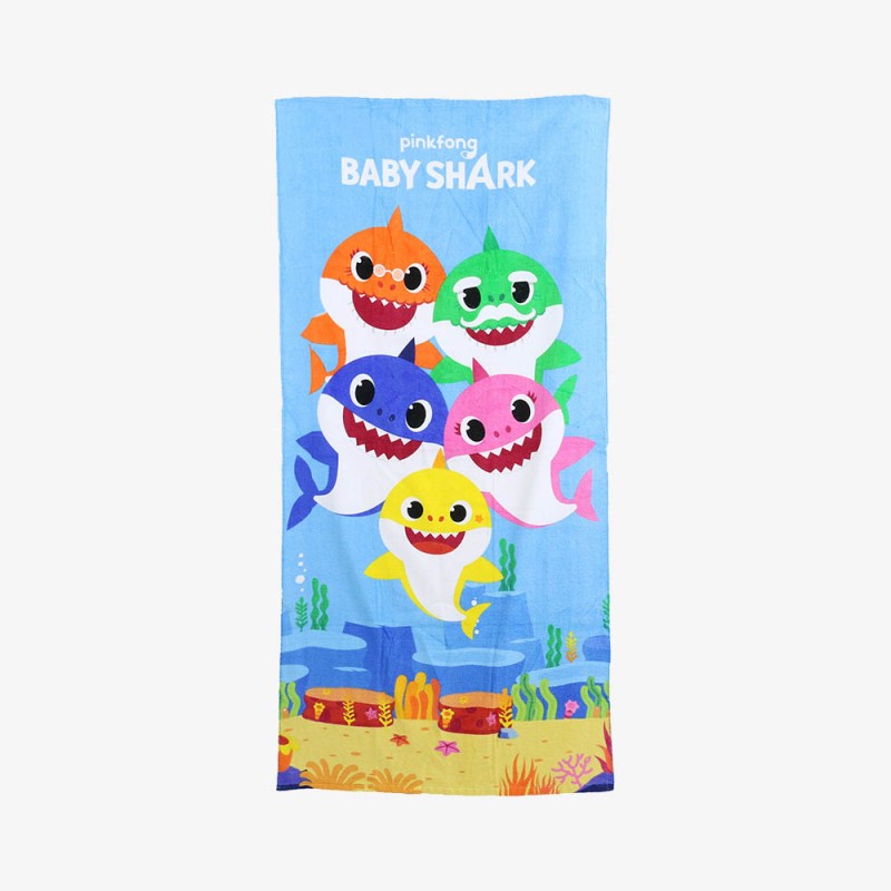 Serviette de plage en coton BabyShark